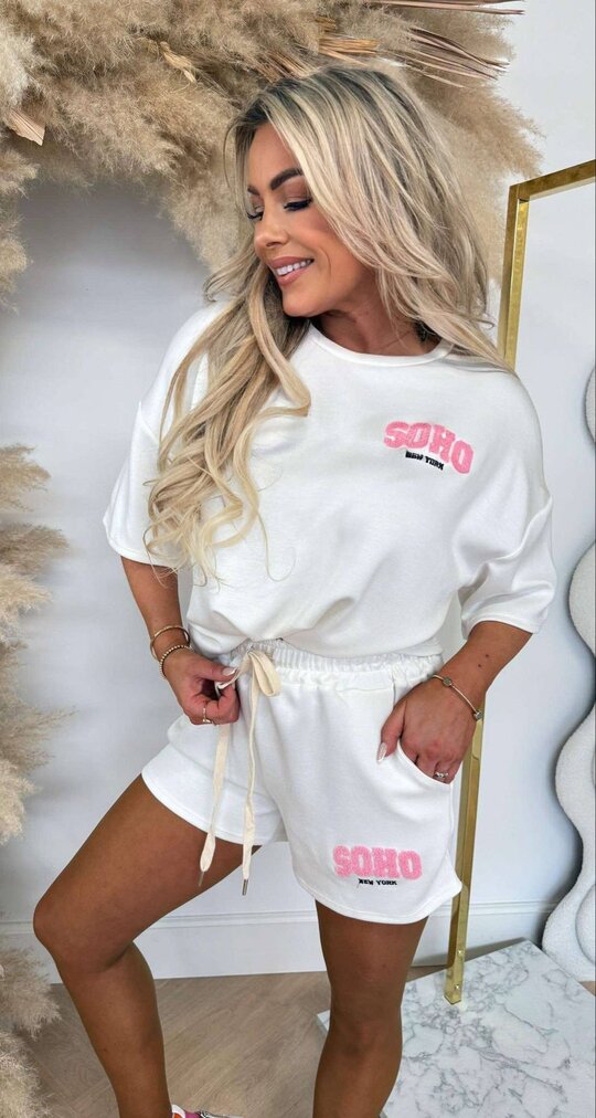 SOHO NEW YORK SET OFF WHITE/LIGHTPINK