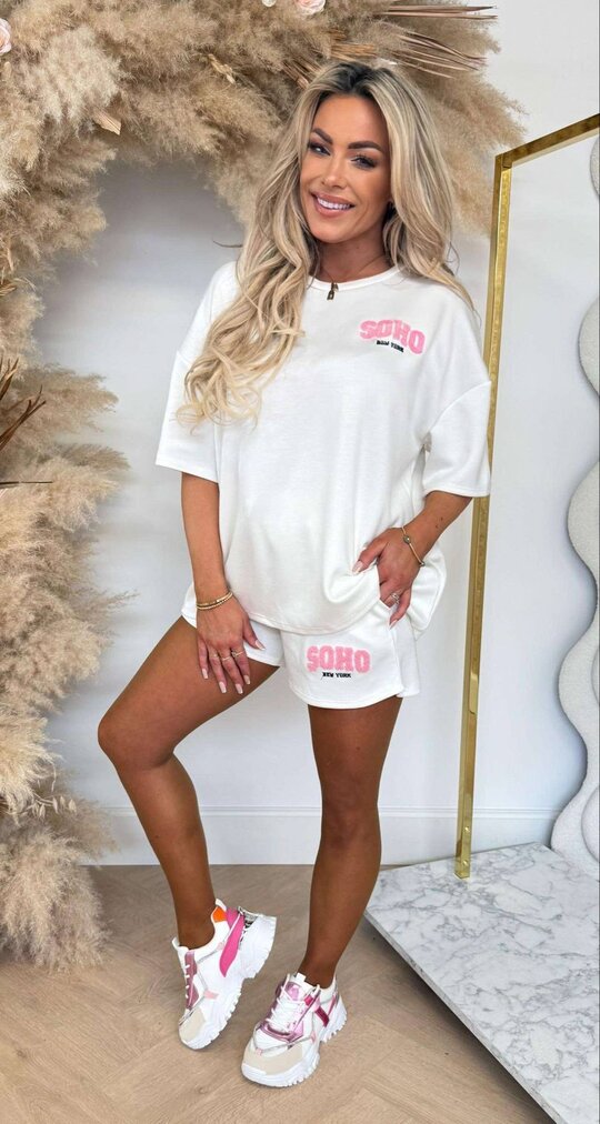 SOHO NEW YORK SET OFF WHITE/LIGHTPINK