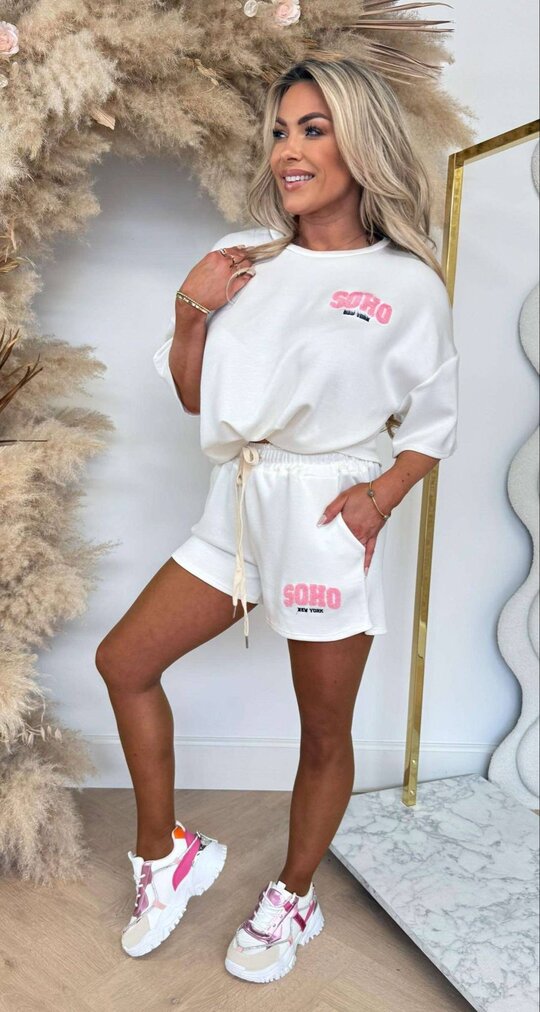 SOHO NEW YORK SET OFF WHITE/LIGHTPINK