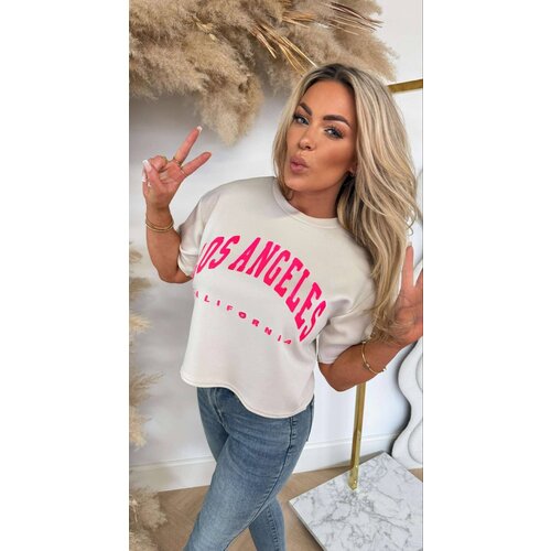 LOS ANGELES CROPPED SHIRT BEIGE LOS ANGELES CROPPED SHIRT BEIGE