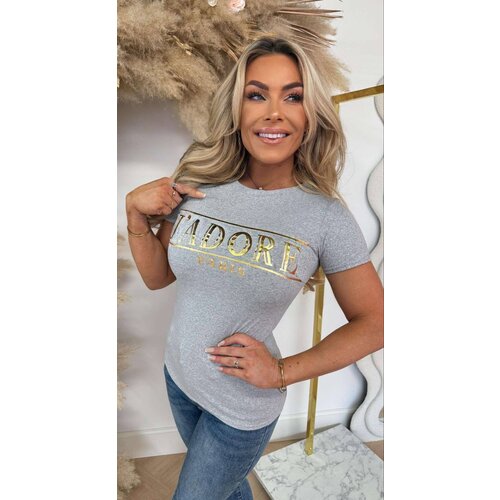 J'ADORE GOLDY PRINT SHIRT GREY J'ADORE GOLDY PRINT SHIRT GREY