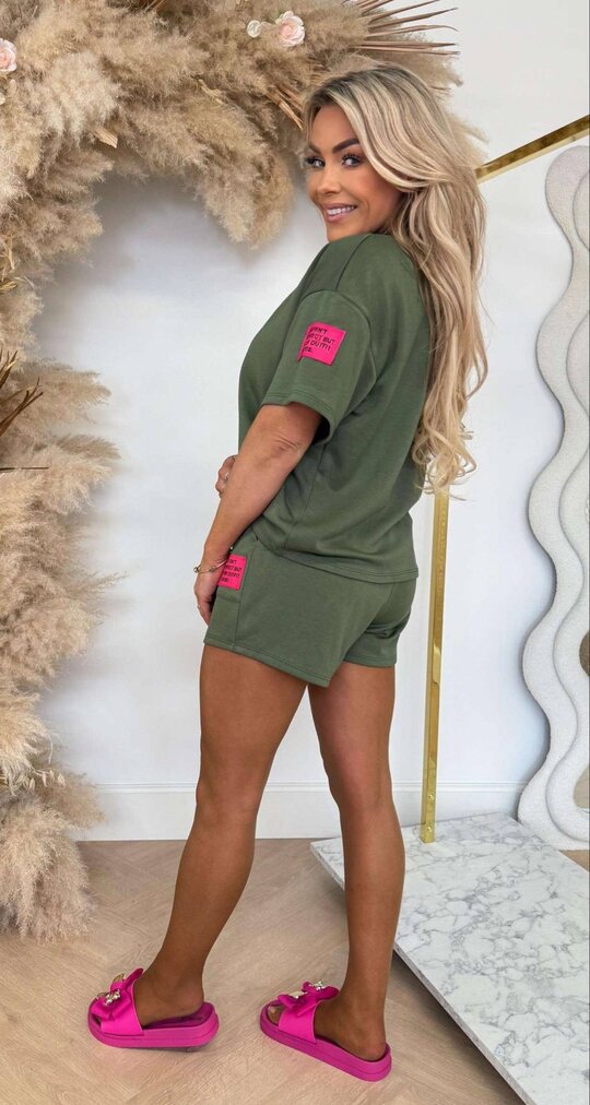 EMBLEEM MUSTHAVE SET OLIVE/PINK