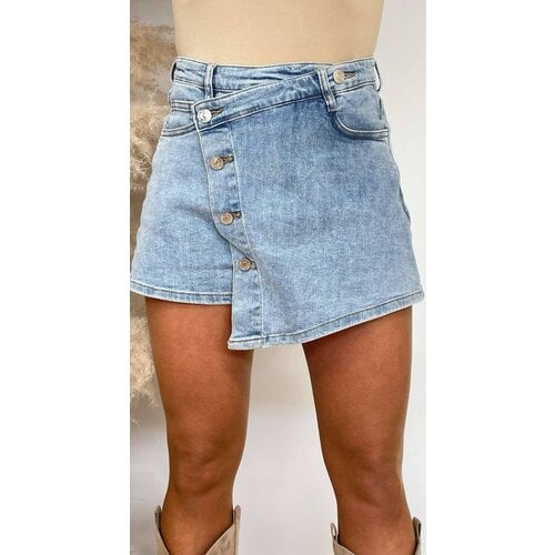 DENIM BUTTON SKORT 8341 DENIMBLUE DENIM BUTTON SKORT 8341 DENIMBLUE