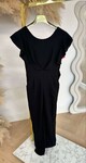 RUFFLE JUMPSUIT BLACK