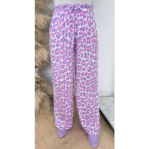 LEOPARD SUMMER PANTS LILA/PINK LEOPARD SUMMER PANTS LILA/PINK