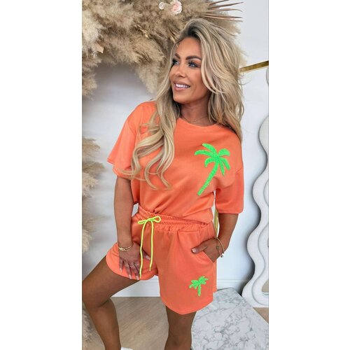 PALM SET PEACH/GREEN PALM SET PEACH/GREEN