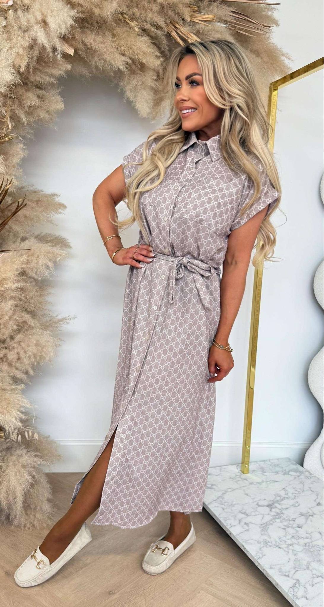 ANNE CIRLE LUS DRESS BEIGE