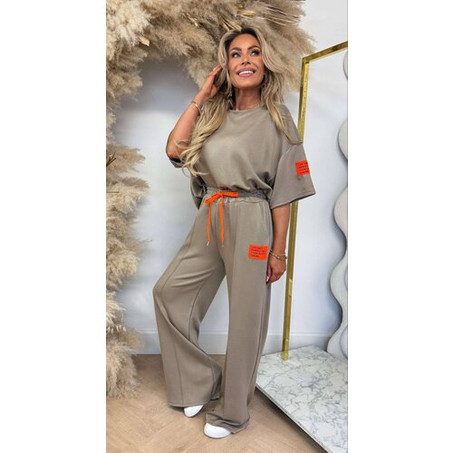 LIFE ISN'T PERFECT BUT YOUR OUTFIT CAN BE SET TAUPE/ORANGE LIFE ISN'T PERFECT BUT YOUR OUTFIT CAN BE SET TAUPE/ORANGE