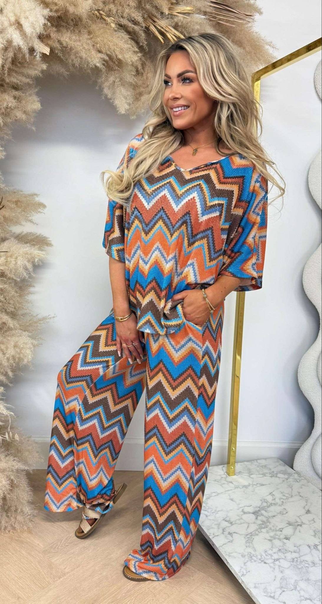 IBIZA ZIGZAG STRIK SET CHOCO