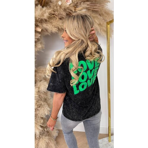 LOVE LOVE LOVE SHIRT 321 GREY LOVE LOVE LOVE SHIRT 321 GREY