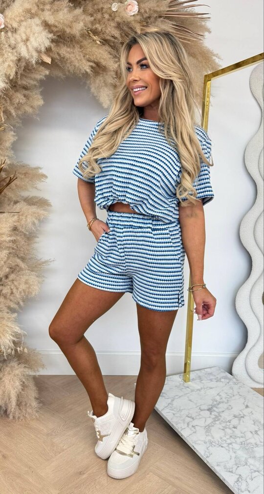 SOFT STRIPE SET BLUE