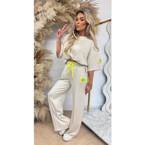 LIFE ISN'T PERFECT BUT YOUR OUTFIT CAN BE SET BEIGE/YELLOW LIFE ISN'T PERFECT BUT YOUR OUTFIT CAN BE SET BEIGE/YELLOW