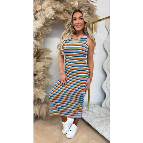 MINI ZIGZAG DRESS BLUE/ORANGE MINI ZIGZAG DRESS BLUE/ORANGE