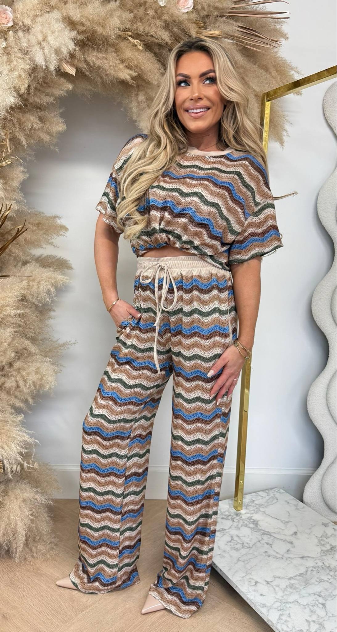JESSY ZIGZAG SET BEIGE