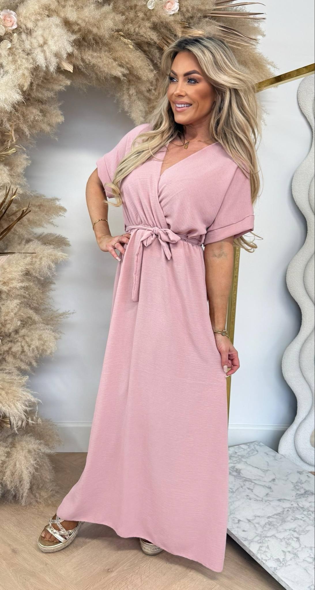 MEGAN LUS DRESS PINK