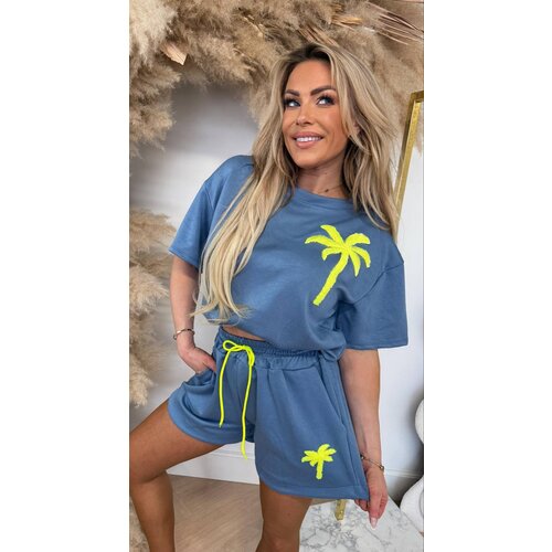 PALM SET DENIMBLUE/YELLOW PALM SET DENIMBLUE/YELLOW