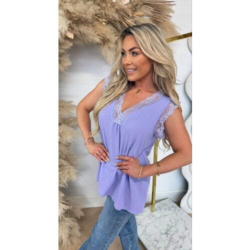 MODA LACE TOP LILA MODA LACE TOP LILA