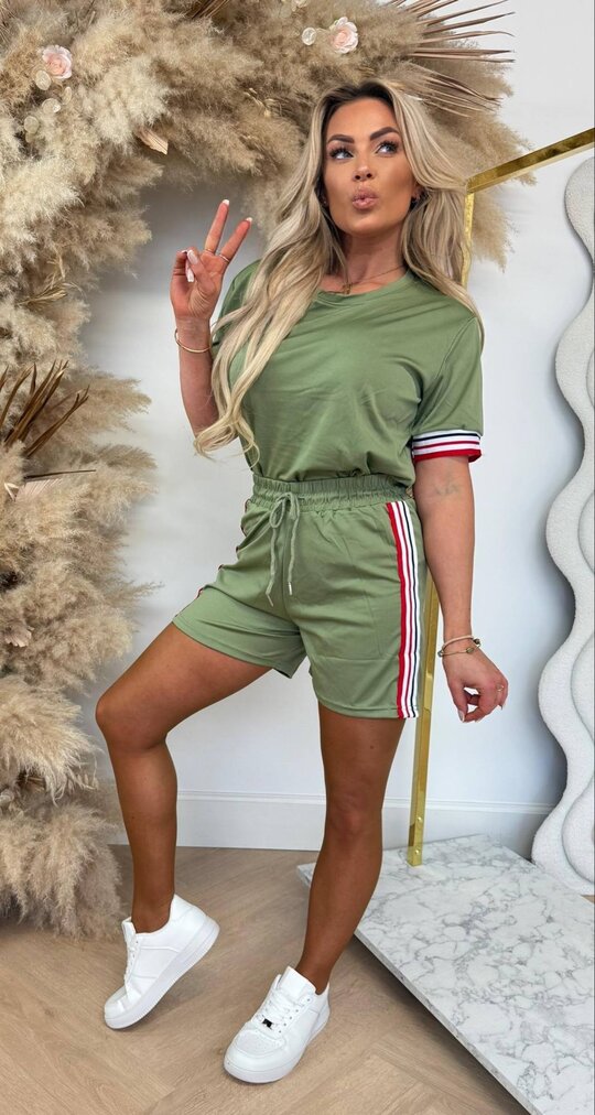 CLASSY BABE SET 588 ARMYGREEN