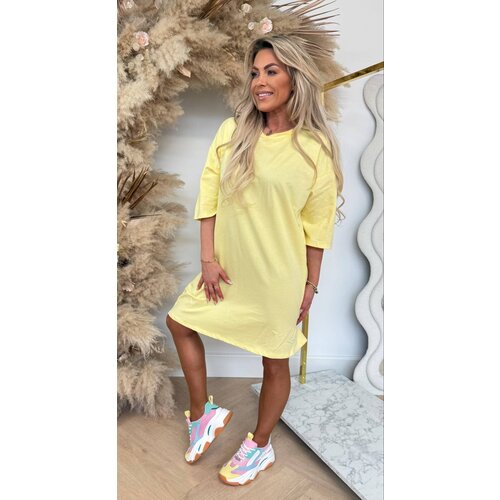 T-SHIRT BASIC DRESS YELLOW T-SHIRT BASIC DRESS YELLOW