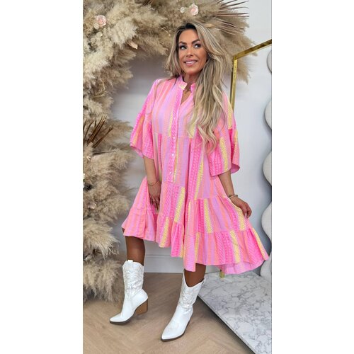 LACOMY DRESS PINK/COLOR LACOMY DRESS PINK/COLOR