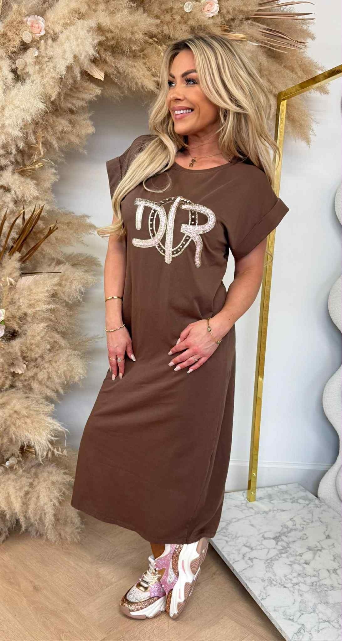 DOIR INSPIRED DRESS 590028-104 CHOCO