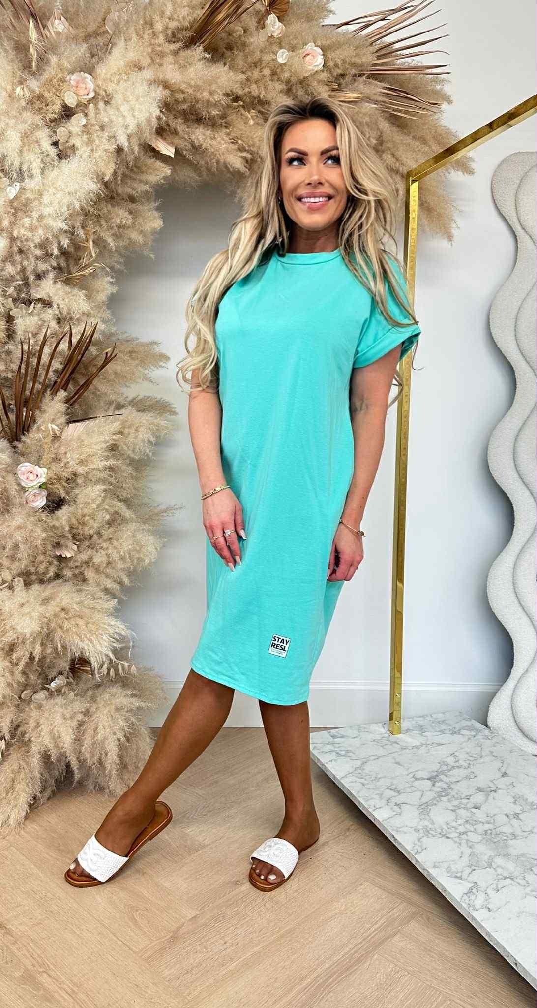 STAY RESL DRESS AQUA