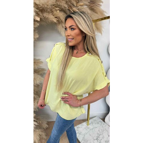 ITALY BUTTON TOP YELLOW ITALY BUTTON TOP YELLOW