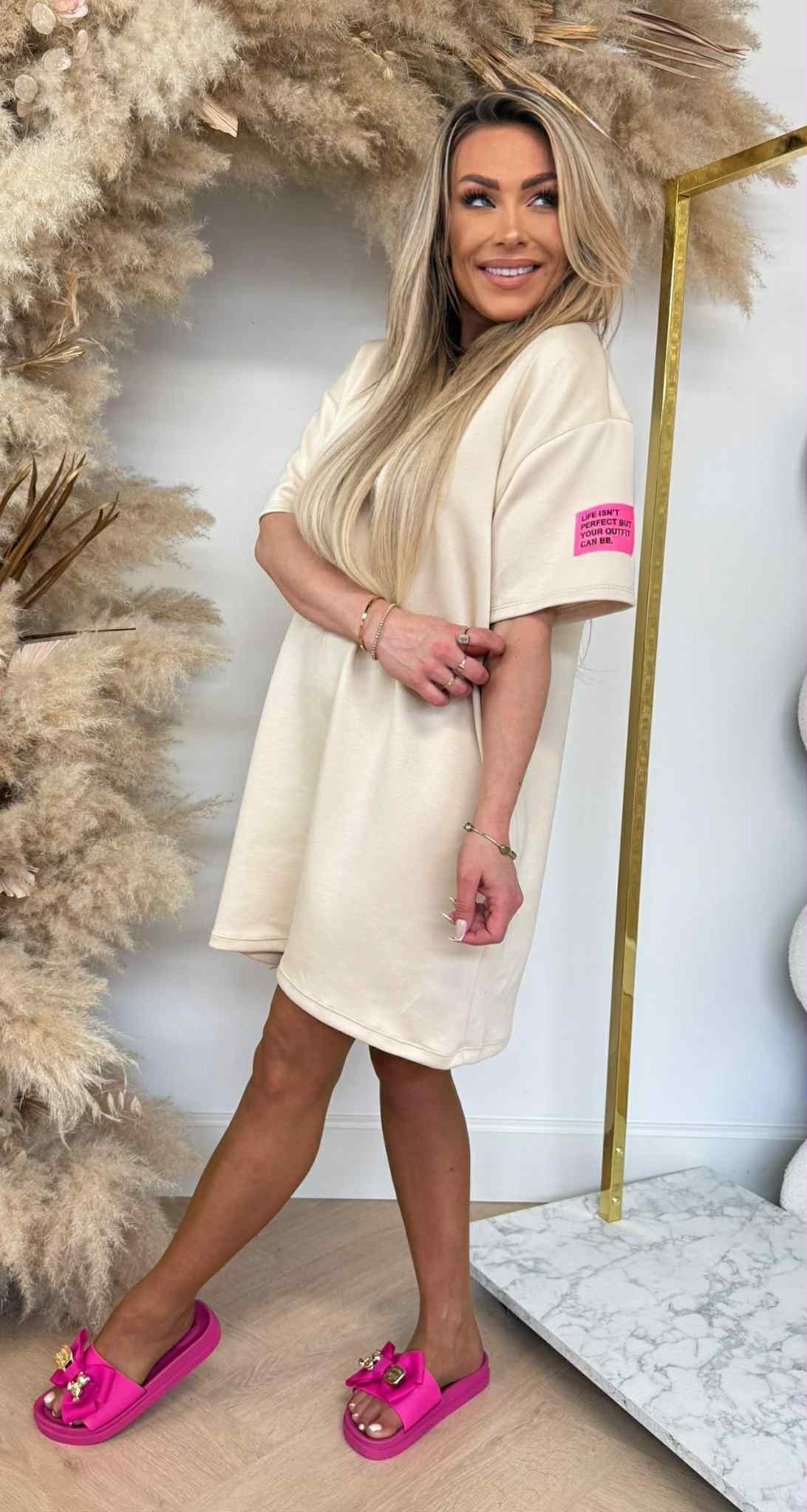 PERFECT OUTFIT DRESS BEIGE