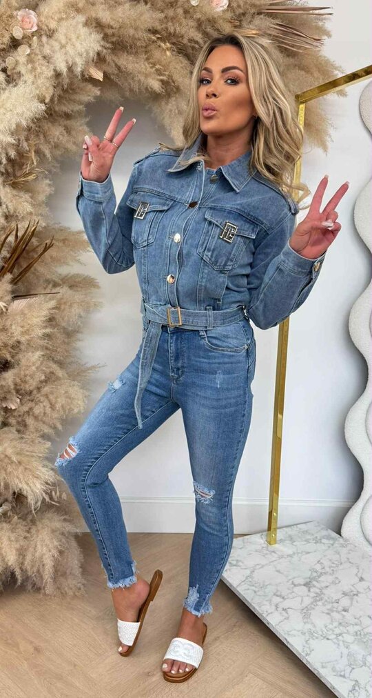 LUXERY DENIM JACKET 5033 DENIMBLUE