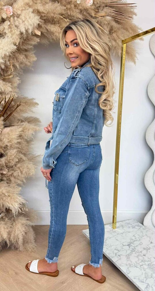 LUXERY DENIM JACKET 5033 DENIMBLUE