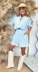 BOHO EMBROIDER SET CH142 BLUE