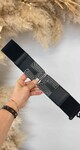 C BELT 20822-6 BLACK/SILVER