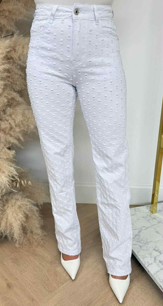 WIDE LEG JEANS 655-6 OFFWHITE
