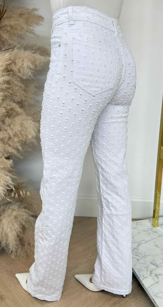 WIDE LEG JEANS 655-6 OFFWHITE