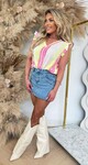 HAWANA TOP PINK/YELLOW