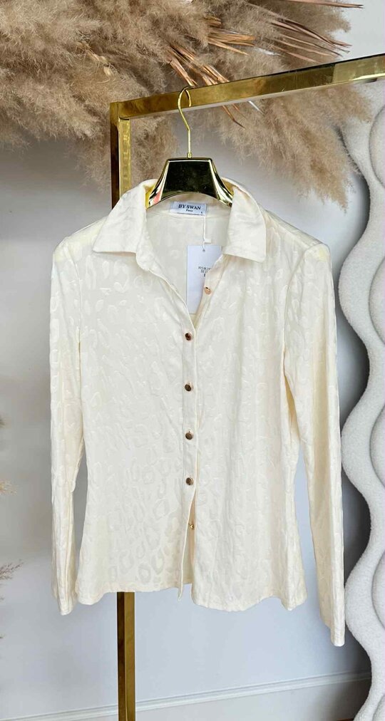 BY SWAN LEOPARD SHINE TOP 8209 CREME