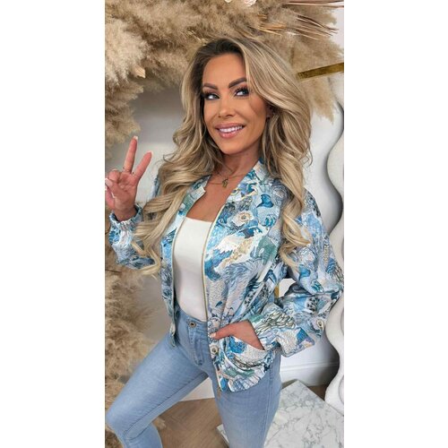 HAPPY ANIMAL BOMBER VESTJE BLUE HAPPY ANIMAL BOMBER VESTJE BLUE