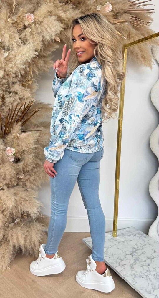 HAPPY ANIMAL BOMBER VESTJE BLUE
