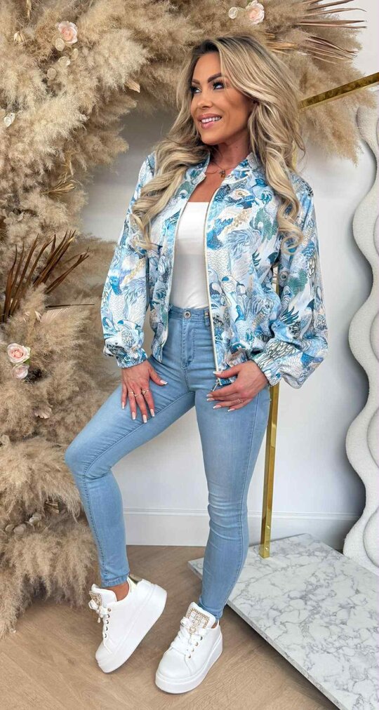 HAPPY ANIMAL BOMBER VESTJE BLUE