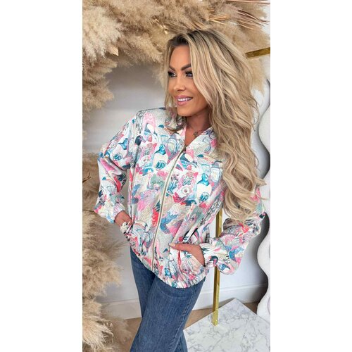 HAPPY ANIMAL BOMBER VESTJE BEIGE HAPPY ANIMAL BOMBER VESTJE BEIGE