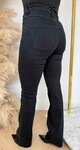 QUEEN OF HEARTS SKINNKY FLARED JEANS BLACK