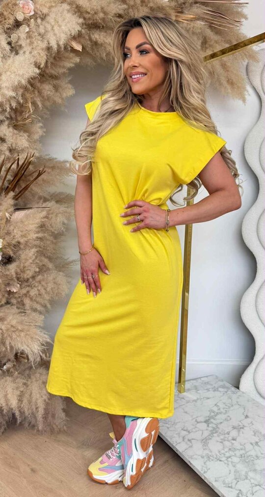 BASIC LONG DRESS YELLOW