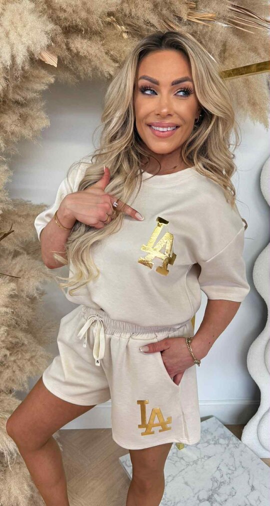 LA GOLDY SET BEIGE