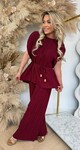 PLISSE TOUWTJE SET BURGUNDY