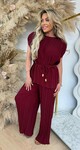 PLISSE TOUWTJE SET BURGUNDY