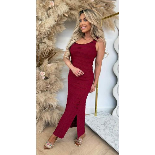 HONY DRESS 9775 BURGUNDY HONY DRESS 9775 BURGUNDY