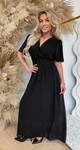 FLUO NEON MAXI DRESS BLACK