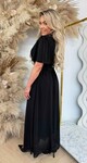 FLUO NEON MAXI DRESS BLACK