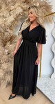 FLUO NEON MAXI DRESS BLACK