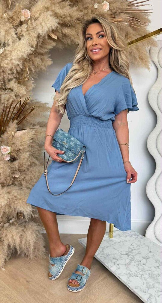 ACTIE SUMSHINE DRESS 77511 JEANSBLUE